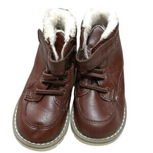 Old Navy Faux-Leather Ankle Boots for Toddler Boys Chocolate Brown Baby Boy